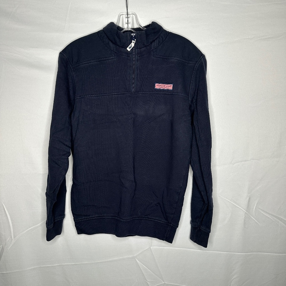 Vineyard Vines Navy Quarter Zip Sweatshirt